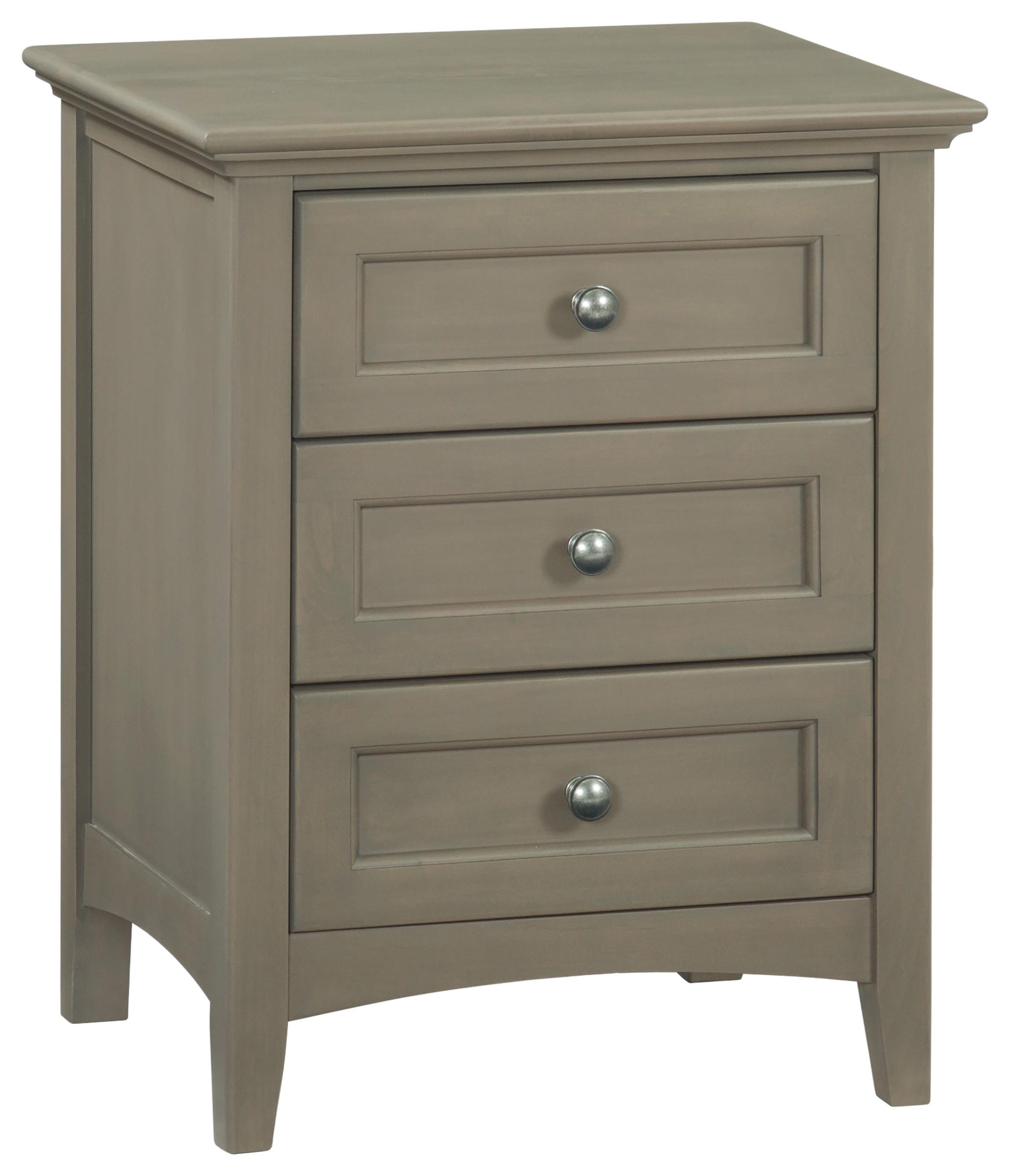 Whittier Wood McKenzie Nightstand with Three Drawers Crowley
